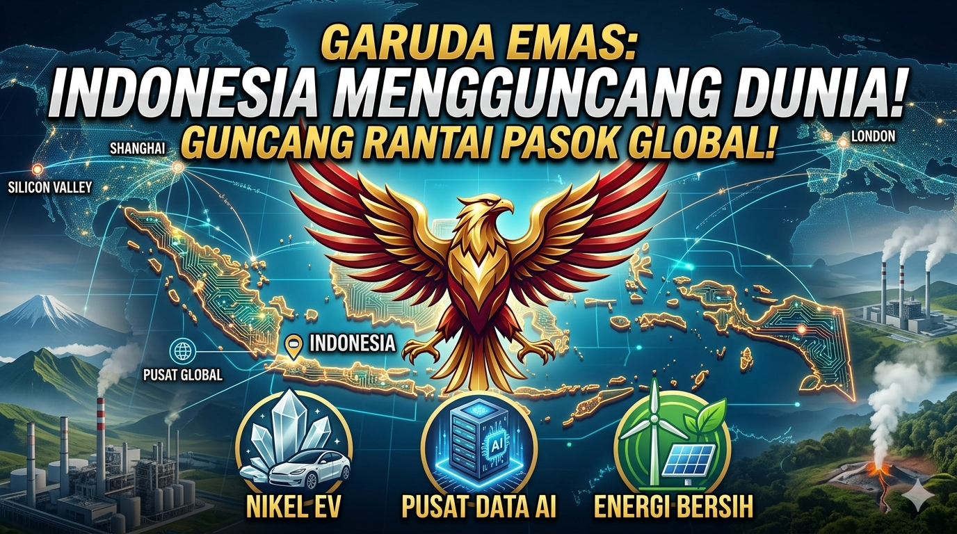 Menatap "Garuda Emas": Bagaimana Indonesia Mengguncang Rantai Pasok Teknologi dan Transisi Energi Dunia